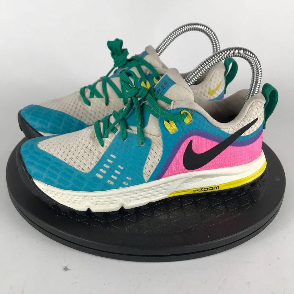 Nike Air Zoom Wildhorse 5 White Trail Running Shoes AQ2223-100 Women’s Size 5.5